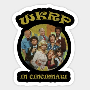 wkrp cincinnati retro Sticker